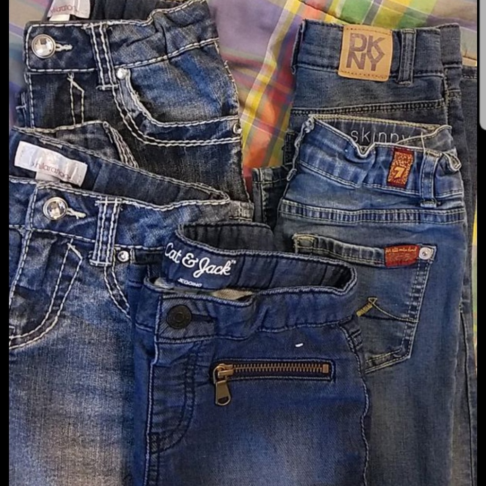 5 pairs of girls jeans size 6 bundle